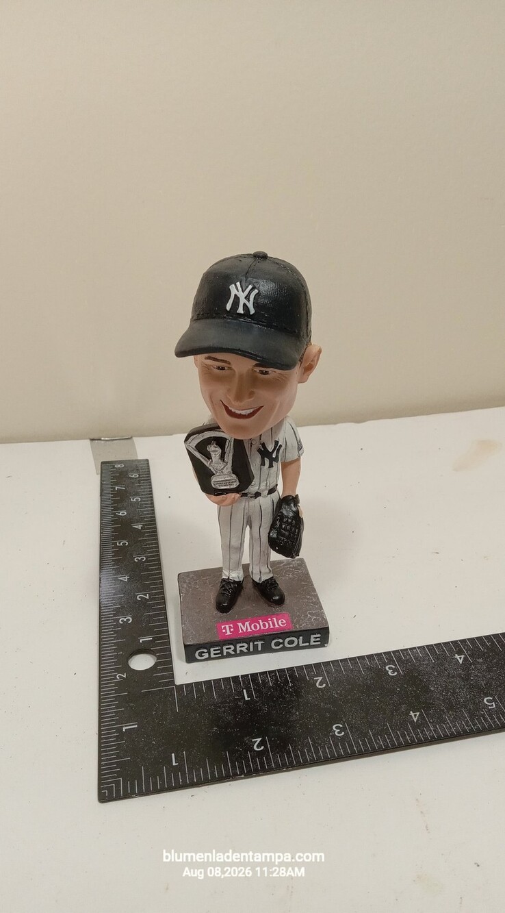 Gerrit Cole New York Yankees Bobblehead Cy Young T-Mobile SGA 7" Figurine